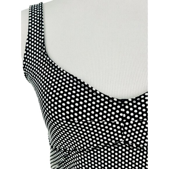 Free People Intimately Sexy Black & White Polka Dot Bodycon Mini Dress - Picture 5 of 16